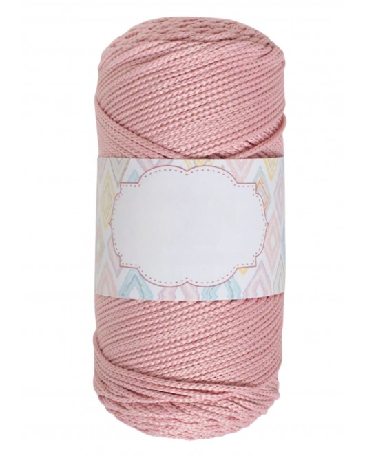 Makrome İpi 3mm Polyester Açık Pembe