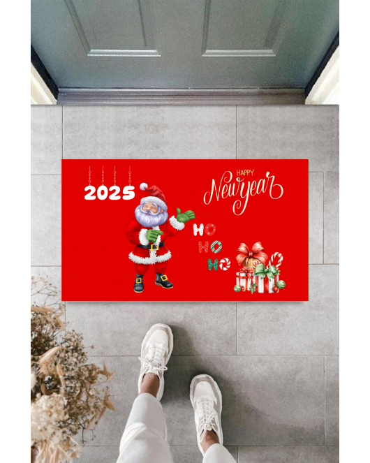 Kapı Önü Paspası Yeni Yıl 2025 Özel Tasarım Model 23