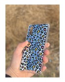 Samsung Galaxy A02 Uyumlu Aynalı Leopar Desenli Darbe Kamera Korumalı Silikon Telefon Kılıfı