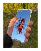 İphone 6S Plus Uyumlu Aynalı Palestine Desenli Darbe Kamera Korumalı Silikon Telefon Kılıfı