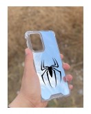 Samsung Galaxy A33 Uyumlu Aynalı Spider Desenli Darbe Kamera Korumalı Silikon Telefon Kılıfı