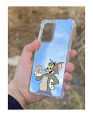 Samsung Galaxy A33 Uyumlu Aynalı Tom Ve Jerry Desenli Darbe Kamera Korumalı Silikon Telefon Kılıfı