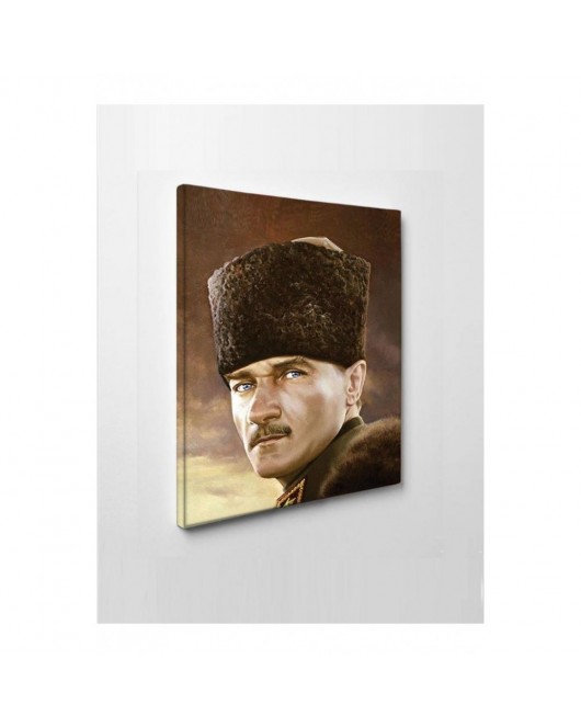 Kanvas Tablo Mustafa Kemal Atatürk Led Işıklı