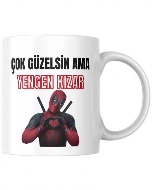 Çok Güzelsin Ama Yengen Kızar Tasarım Seramik 350 Ml Kupa Bardak