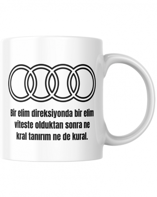 Audi Tasarım Seramik 350 Ml Kupa Bardak