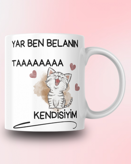 Yar Ben Belanın Ta Kendisiyim Seramik 350 Ml Kupa Bardak