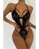 Şık Siyah Dantelli Babydoll Gecelik TM1297