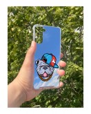 Samsung S21 Plus Uyumlu Aynalı Sevimli Köpek Desenli Darbe Kamera Korumalı Silikon Telefon Kılıfı