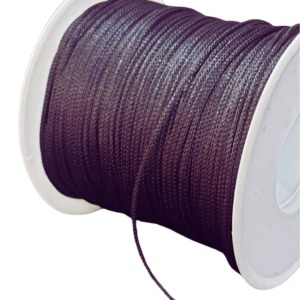 Paraşüt İpi, Bileklik-Kolye örgü ipi 1 mm 50 metre Füme