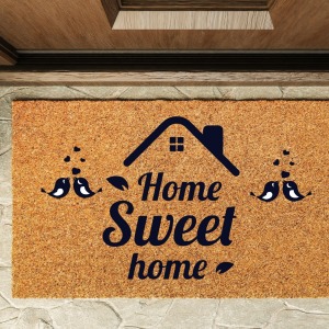 Kapı Önü Paspası Özel Tasarım Koko Model Home Sweet Home PK-1552