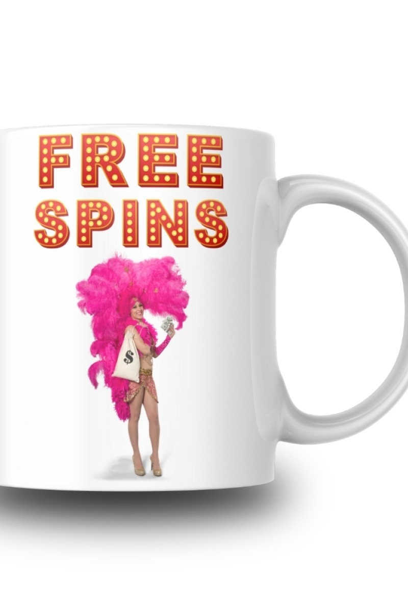 Free Spins Tasarım Seramik 350 Ml Kupa Bardak