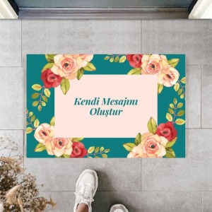 Dijital Baskı Kişiye Özel İç Kapı Dekorasyon Paspas  PS11286