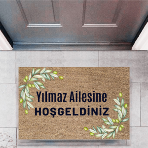 Kapı Önü Paspası Dekoratif Dijital Baskı Kişiye Özel P-2451