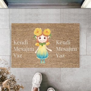 Dijital Baskı Kişiye Özel İç Kapı Dekorasyon Paspas  PS11198