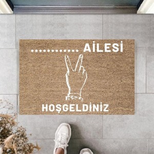 Dijital Baskı Kişiye Özel İç Kapı Dekorasyon Paspas  PS11278
