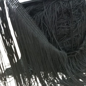 Püskül Saçak Şerit 20 cm Siyah 5 Metre