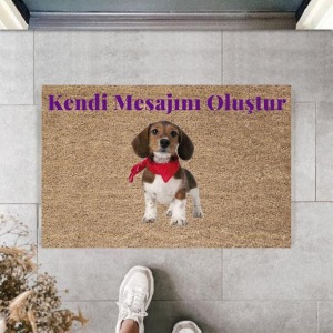 Dijital Baskı Kişiye Özel İç Kapı Dekorasyon Paspas  PS11229