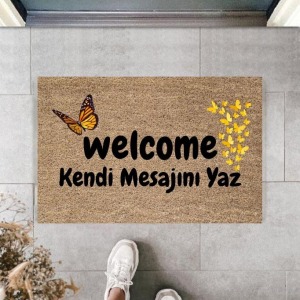 Dijital Baskı Kişiye Özel İç Kapı Dekorasyon Paspas PS11316