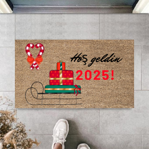 Kapı Önü Paspası Yeni Yıl 2025 Özel Tasarım Model 61