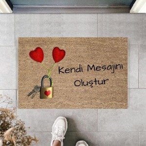 Dijital Baskı Kişiye Özel İç Kapı Dekorasyon Paspas  PS11252
