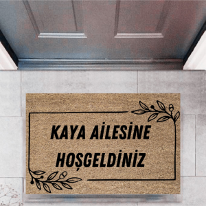 Kapı Önü Paspası Dekoratif Dijital Baskı Kişiye Özel P-2318