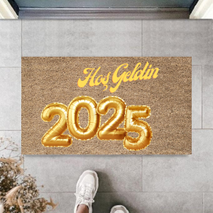 Kapı Önü Paspası Yeni Yıl 2025 Özel Tasarım Model 127