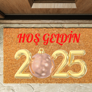 Kapı Önü Paspası Yeni Yıl 2025 Özel Tasarım Koko Model 109