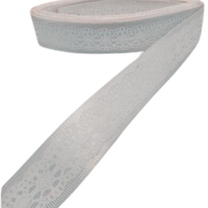 Tafta Dantel Görünümlü Kurdele Gri 25 mm 2 Metre
