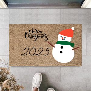 Kapı Önü Paspası Yeni Yıl 2025 Özel Tasarım Model 108