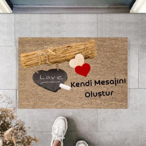 Dijital Baskı Kişiye Özel İç Kapı Dekorasyon Paspas  PS11248