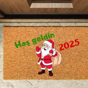 Kapı Önü Paspası Yeni Yıl 2025 Özel Tasarım Koko Model 158