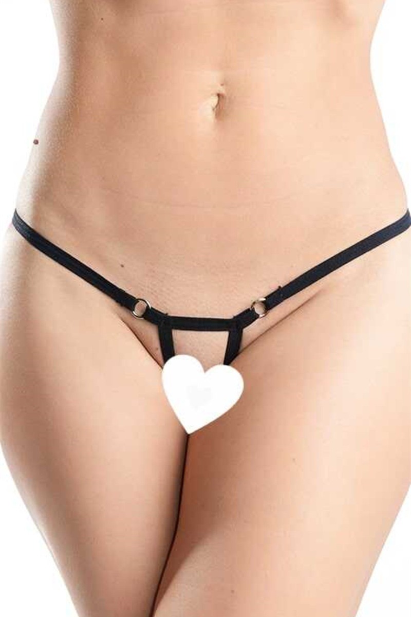 Siyah Arası Açık Seksi Tanga TM1143