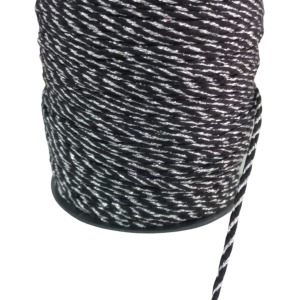 Bileklik ipi, Hediye Paketleme ipi, Şans, Bereket, Aşk, Şifa, Güç 5 mm Pamuk  5 metre Siyah