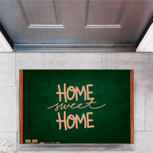 Kapı Önü Paspası Dekoratif Dijital Baskı Home Sweet Home P-2330