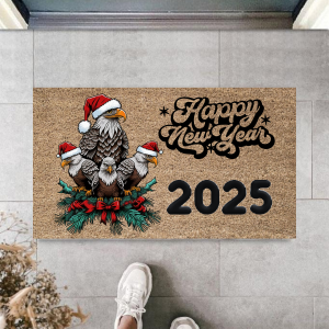 Kapı Önü Paspası Yeni Yıl 2025 Özel Tasarım Model 170