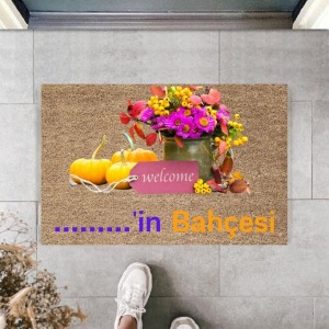 Dijital Baskı Kişiye Özel İç Kapı Dekorasyon Paspas PS11297