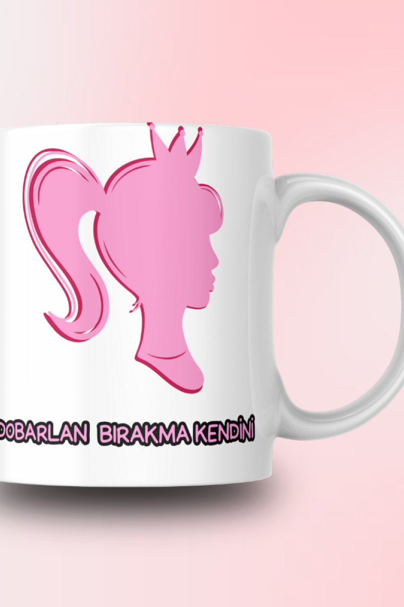 Dobarlan Bırakma Kendini Tasarım Seramik 350 Ml Kupa Bardak