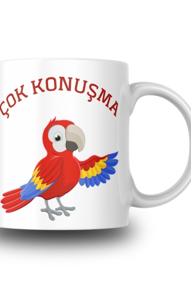Çok Konuşma Tasarım Seramik 350 Ml Kupa Bardak