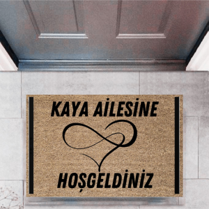 Kapı Önü Paspası Dekoratif Dijital Baskı Kişiye Özel P-2502