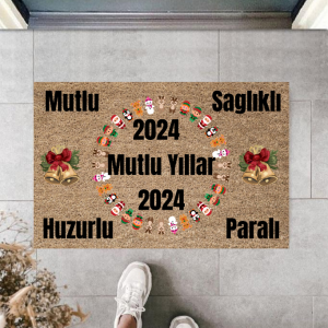 Kapı Önü Paspası Yeni Yıl Konsepti Dijital Baskı PY-175111160