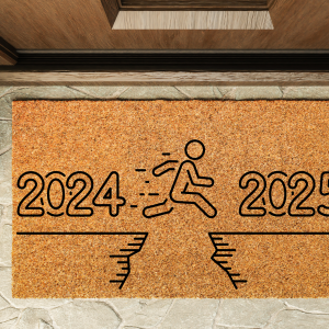 Kapı Önü Paspası Yeni Yıl 2025 Özel Tasarım Koko Model 168