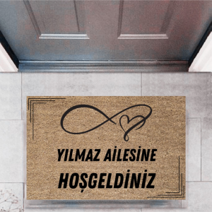 Kapı Önü Paspası Dekoratif Dijital Baskı Kişiye Özel P-2503