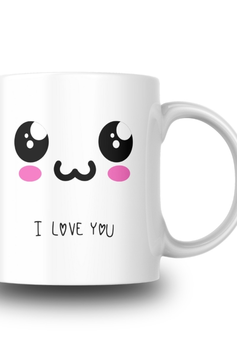 I Love You Tasarım Seramik 350 Ml Kupa Bardak
