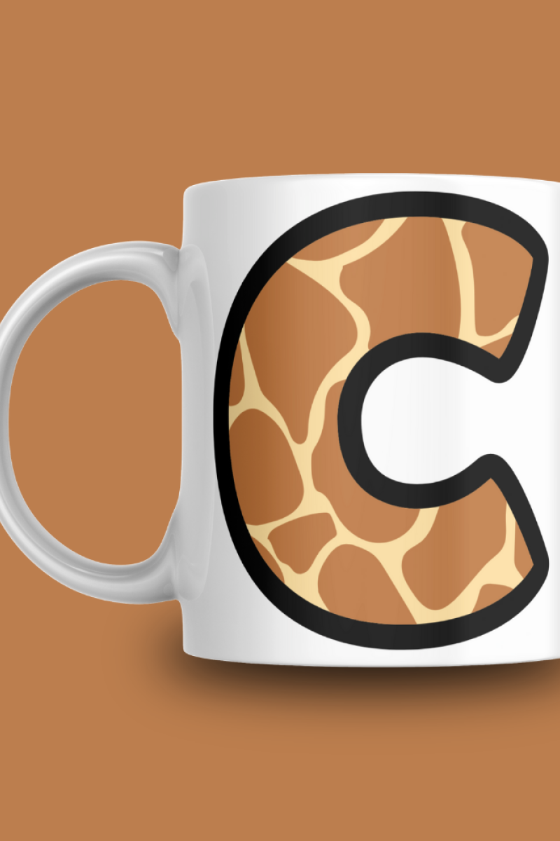 Giraffe C Harfli Kupa