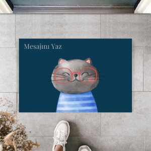 Dijital Baskı Kişiye Özel İç Kapı Dekorasyon Paspas  PS11204