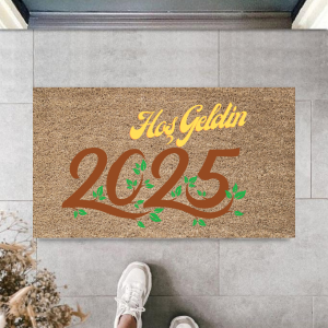 Kapı Önü Paspası Yeni Yıl 2025 Özel Tasarım Model 124