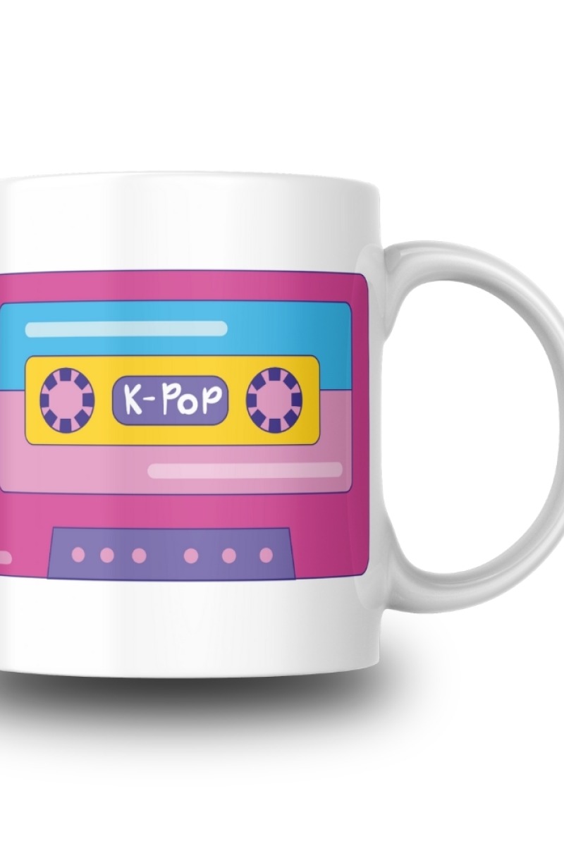 K-pop Tasarım Seramik 350 Ml Kupa Bardak