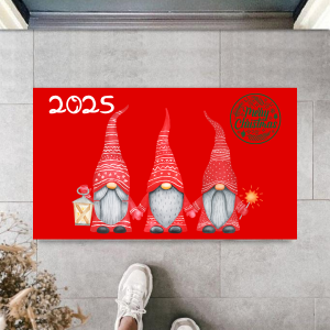 Kapı Önü Paspası Yeni Yıl 2025 Özel Tasarım Model 16
