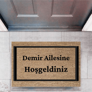 Kapı Önü Paspası Dekoratif Dijital Baskı Kişiye Özel P-2314