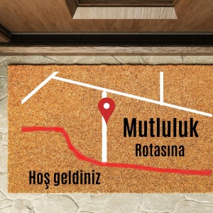 Kapı Önü Paspası Özel Tasarım Koko Model Rota PK-1581